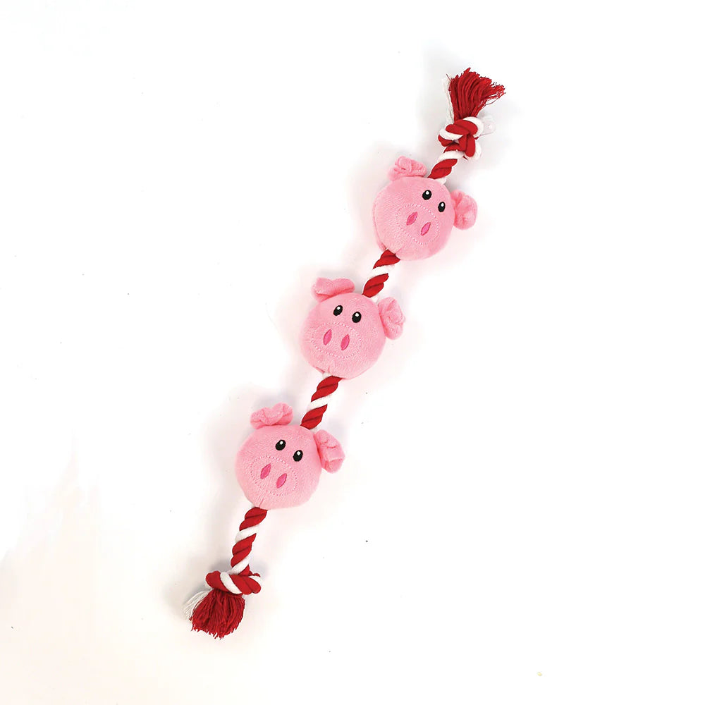 String of Piglets Dog Toy