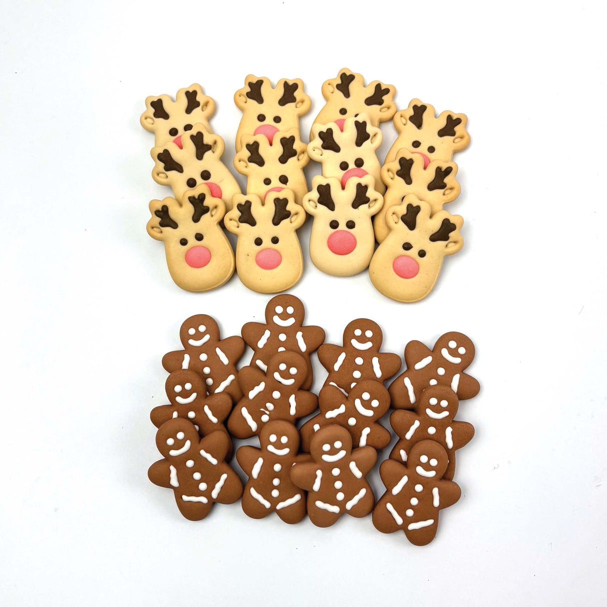 Reindeer & Gingerbread Festive Dog Biscuits 24pk