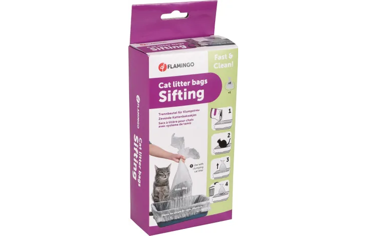 Cat litter bags Transparent & Grey