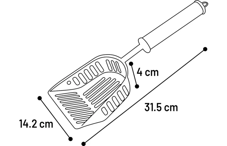 Cat Litter Scoop Ian Stainless Steel