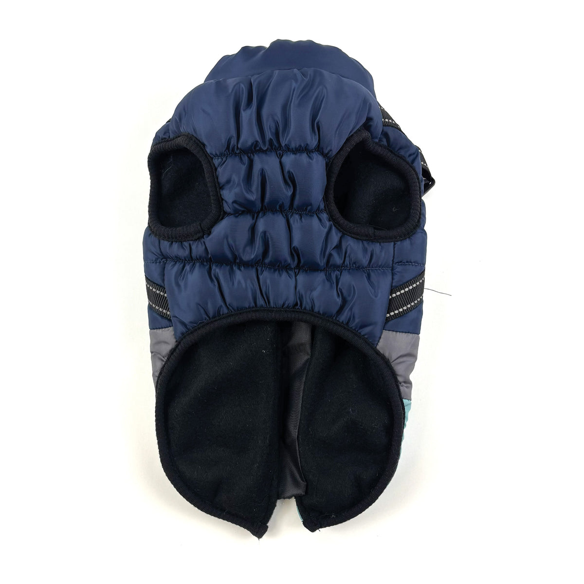 Dark Blue Trio Harness Dog Coat