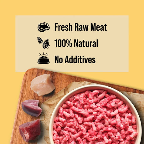 Dibo/Totally Natural Raw Dog Food - Chicken/Beef/Offal