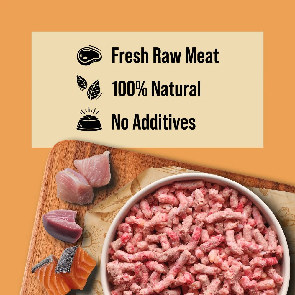 Dibo/Totally Natural Raw Dog Food - Turkey/Salmon/Offal