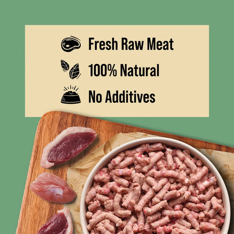 Dibo/Totally Natural Raw Dog Food - Duck and Rabbit