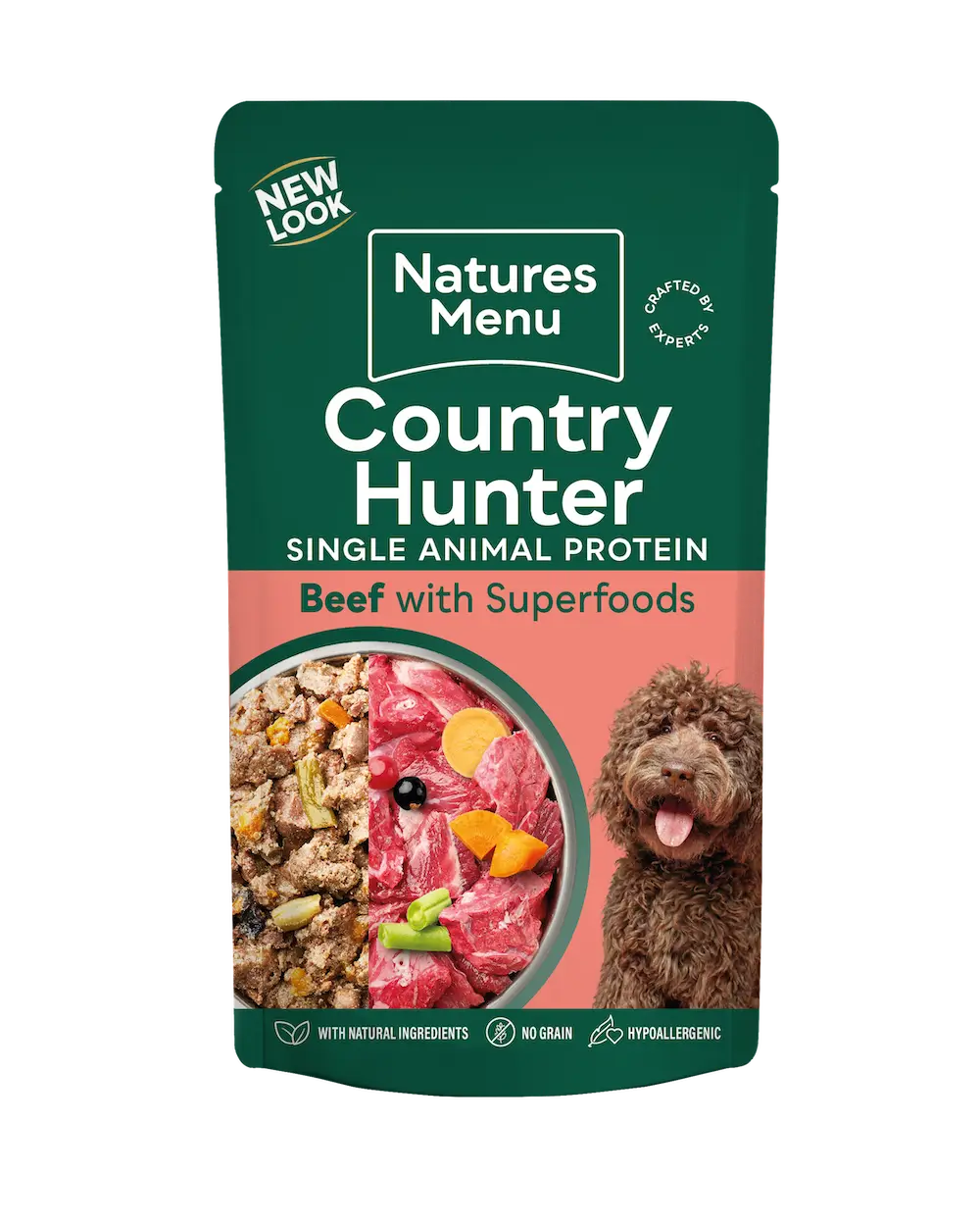 Natures Menu Country Hunter Grass Grazed Beef Dog Food Pouch