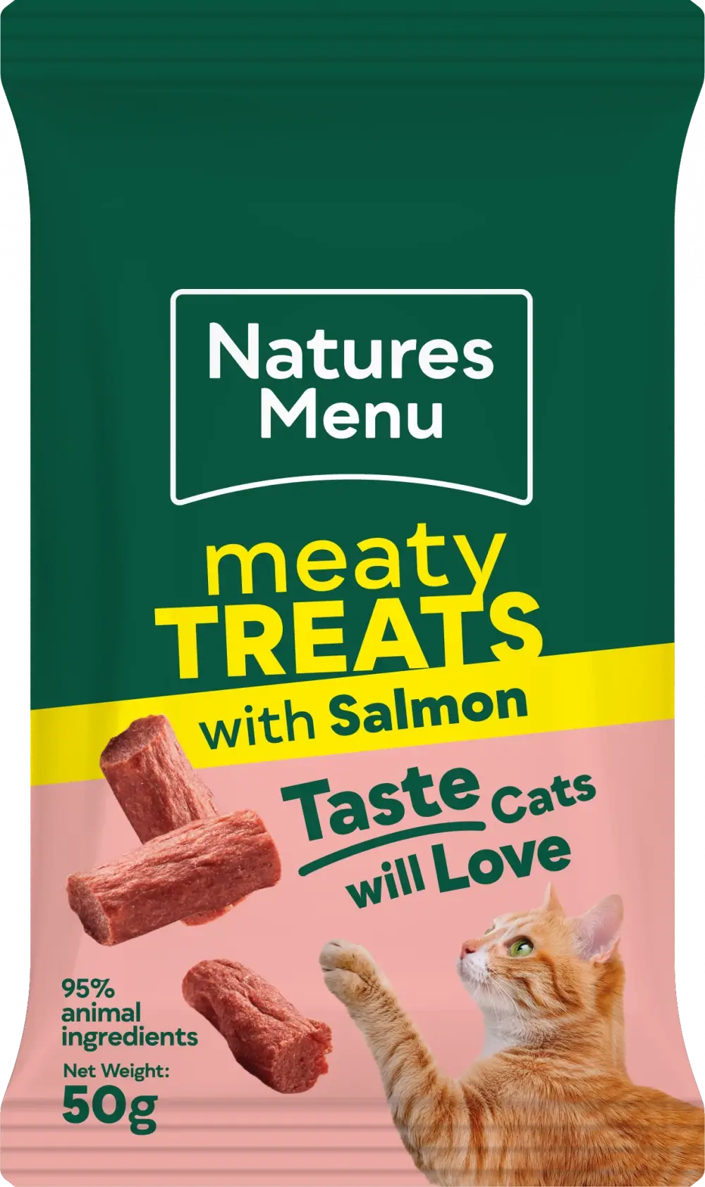 Natures Menu Cat - Salmon Meaty Treats 50g