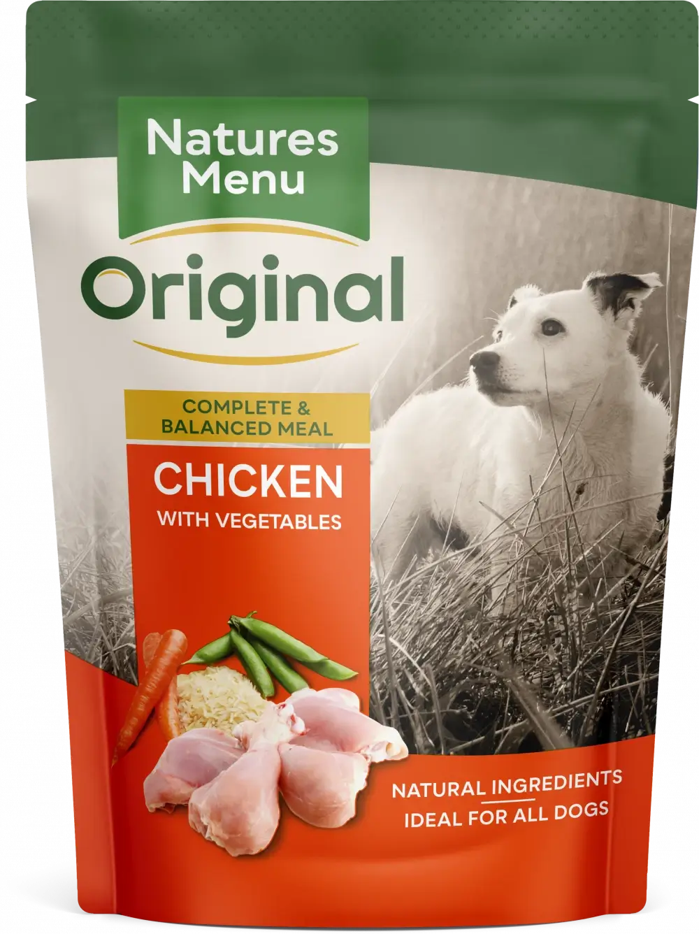 Natures Menu Chicken with Vegetables & Rice Dog Food Pouch 300g