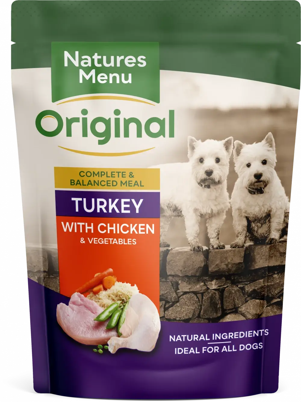 Natures Menu Turkey with Chicken Food Pouch 300g