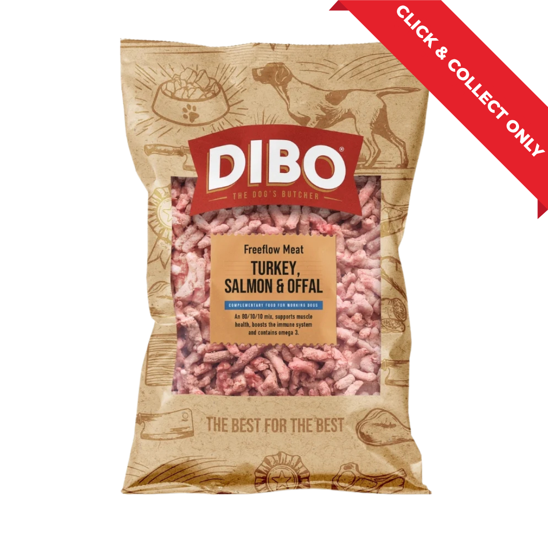 Dibo/Totally Natural Raw Dog Food - Turkey/Salmon/Offal