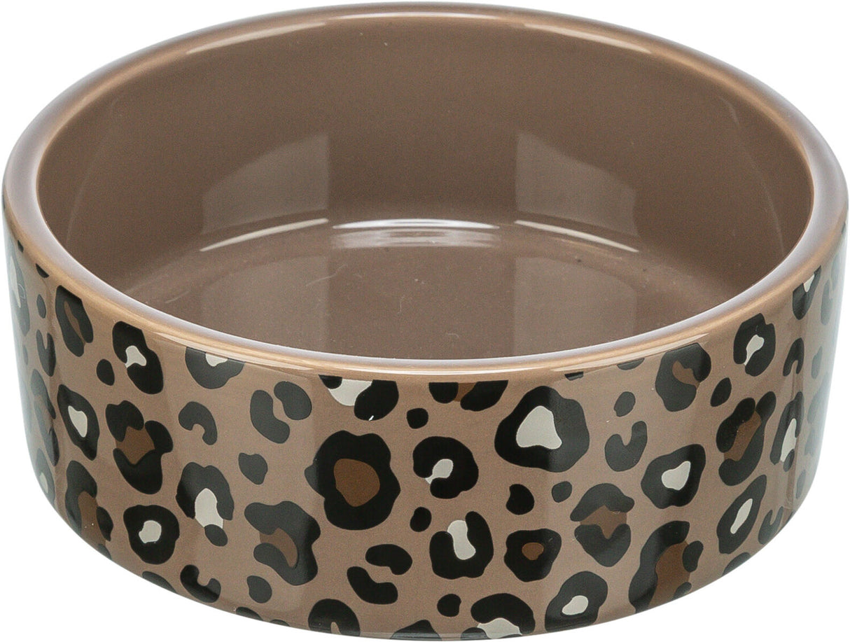 Trixie Leo Ceramic Dog Bowl - Brown