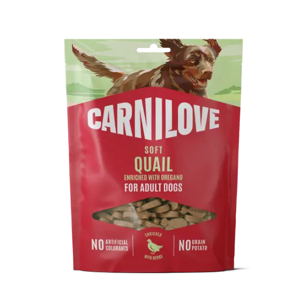 Carnilove Quail with Oregano Garlic Soft Treat 200g