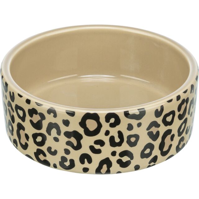 Trixie Leo Ceramic Dog Bowl - Cream