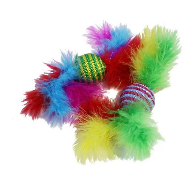 Carnival Rattler Cat Toy 2pc