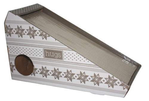 Cardboard Cat Scratch Ramp with Catnip