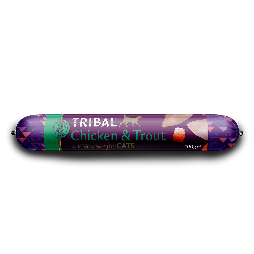 Tribal 70% Gourmet Sausage Wet Cat Food 100g