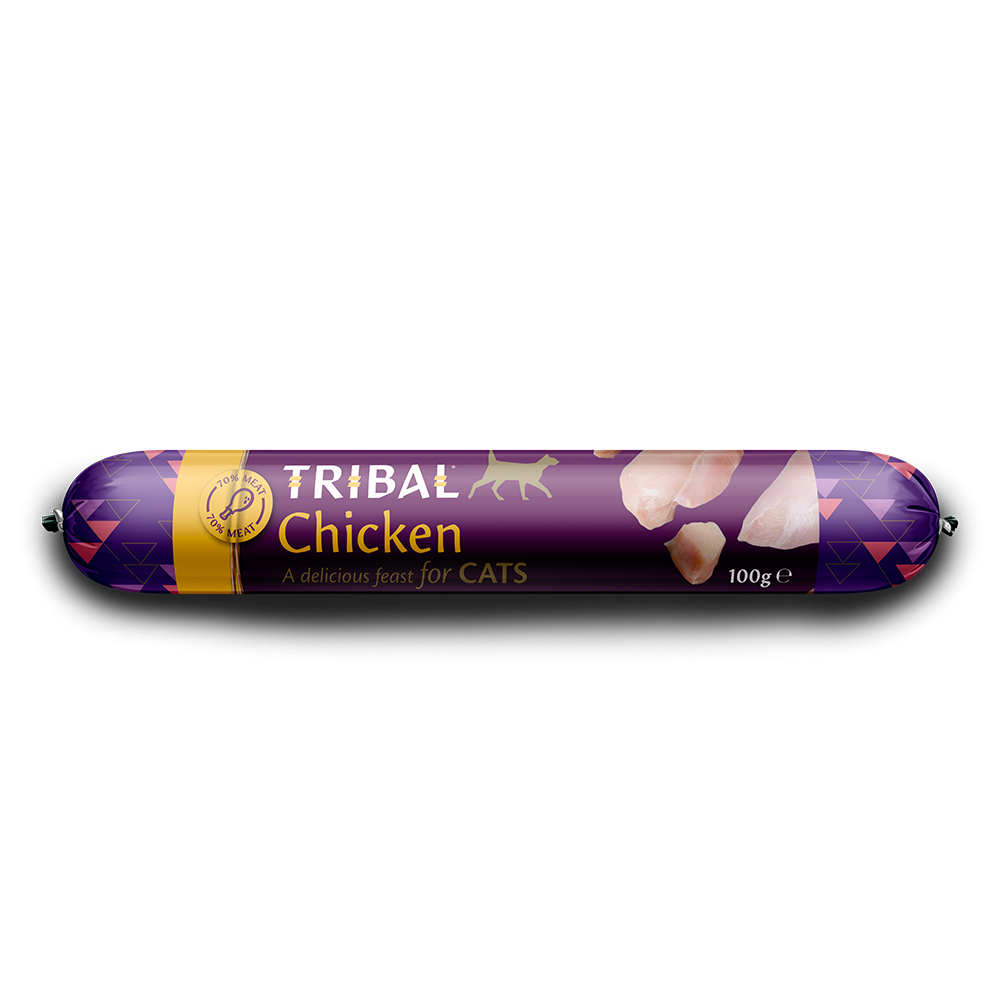 Tribal 70% Gourmet Sausage Wet Cat Food 100g