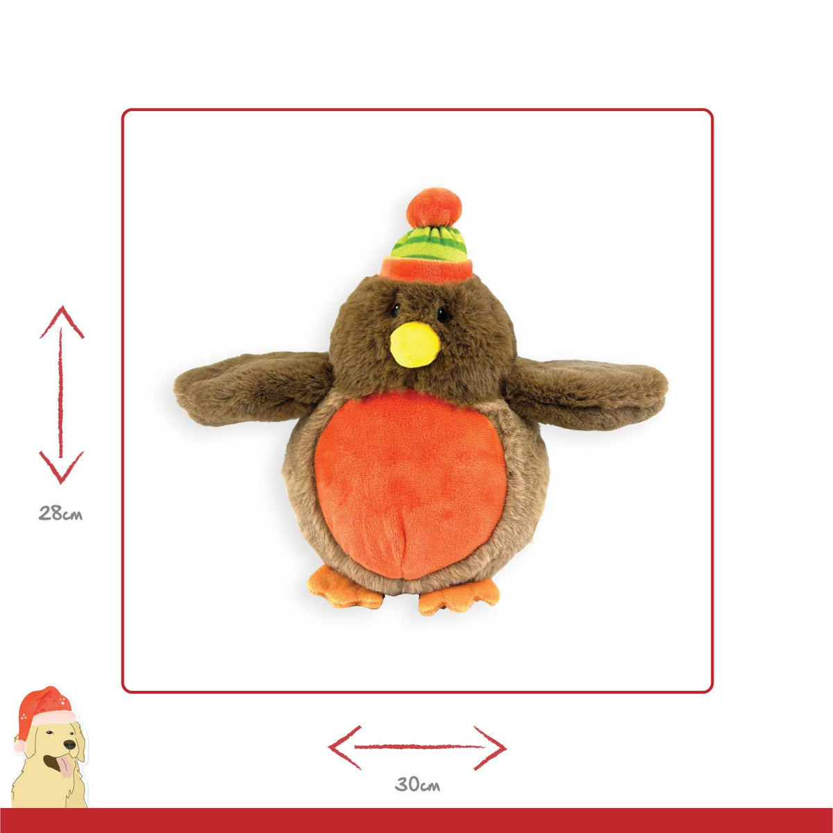 Happy Pet Rolo Robin Plush Dog Toy