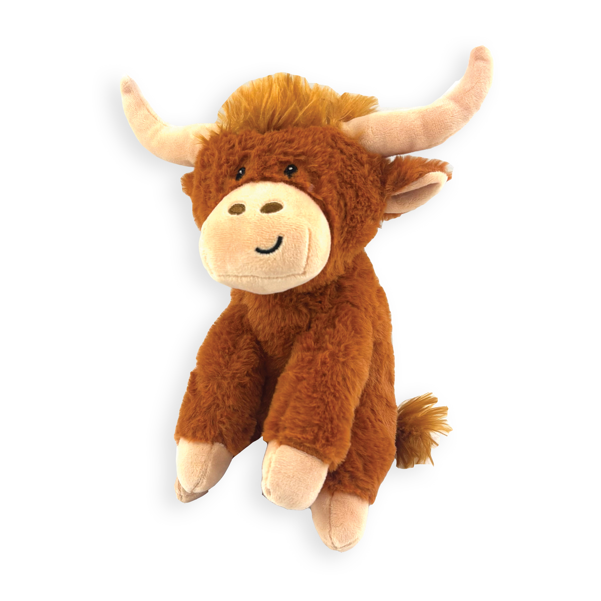 Happy Pet Herby Highland Cow Plush Dog Toy - Regular