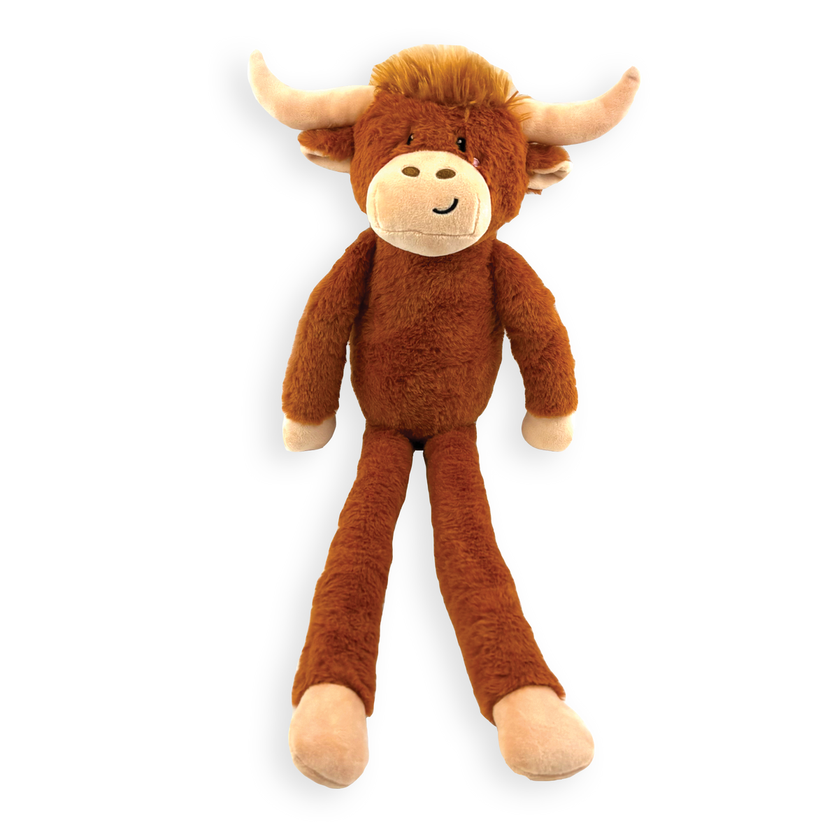 Happy Pet Herby Highland Cow Plush Dog Toy - Jumbo