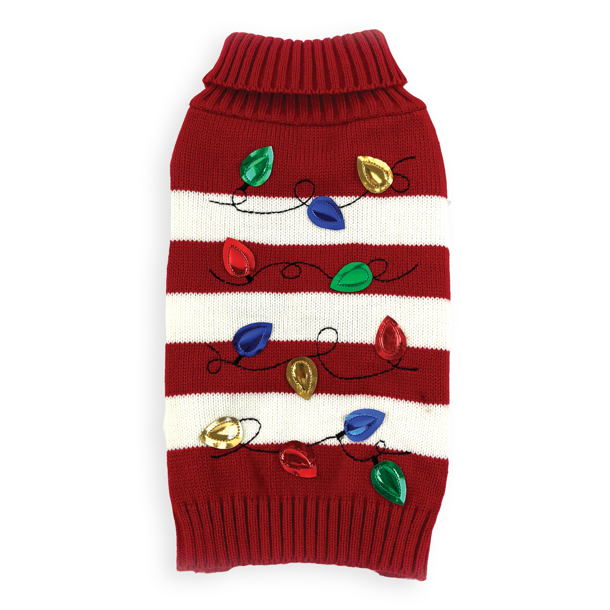 Happy Pet Christmas Lights Sweater