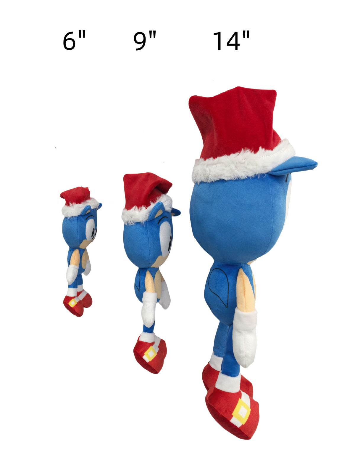 Happy Pet Sonic the Hedgehog® Festive Dog Toy - side view