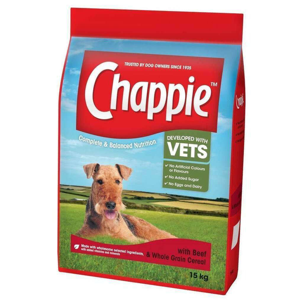 Chappie Complete Beef & Wholegrain Cereal Dog Food-Dog Dry Food-Chappie-3kg-Dofos Pet Centre