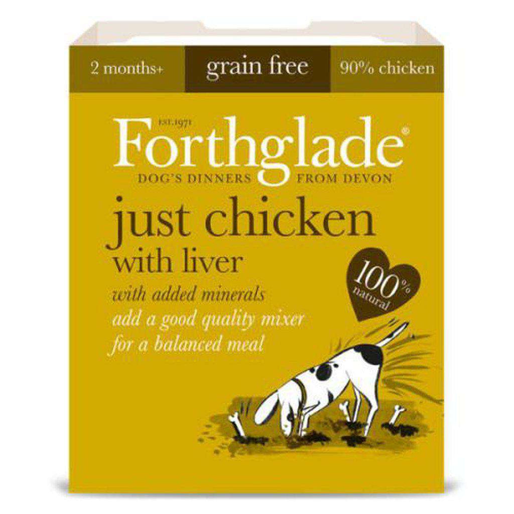 Forthglade Just Chicken with Liver Wet Dog Food 395g-Dog Wet Food-Forthglade-Dofos Pet Centre