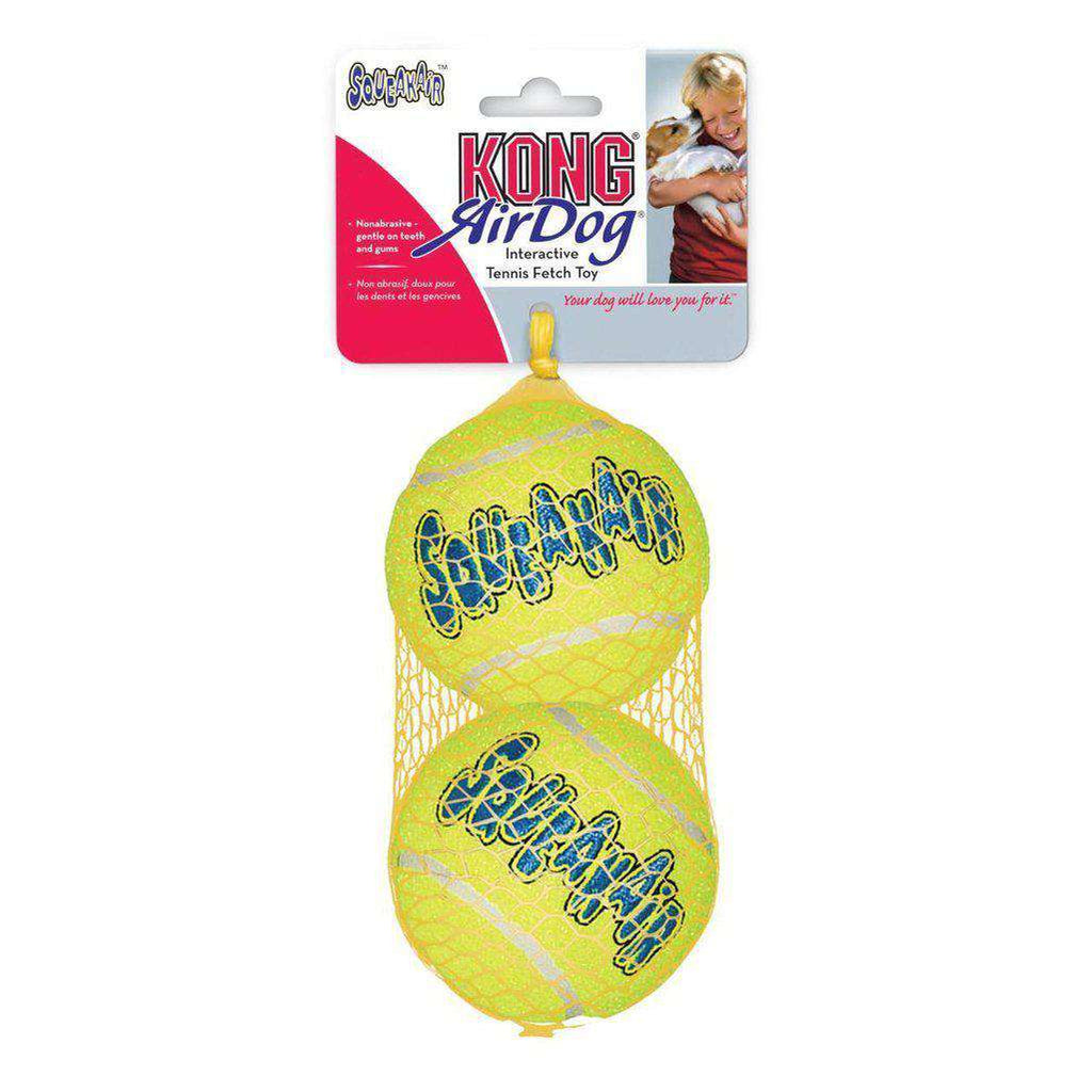 KONG Air Dog Squeakers Tennis Balls-Dog Toys-Kong-Large 2 Pack-Dofos Pet Centre