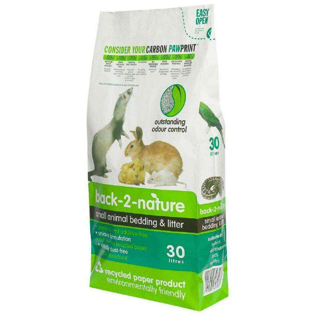 Back 2 Nature Small Animal Paper Bedding and Litter-Small Animal Bedding-Back 2 Nature-10 Litre-Dofos Pet Centre