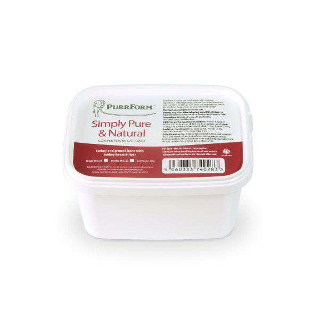 Purrform Turkey and Ground Bone - ADULT 450g