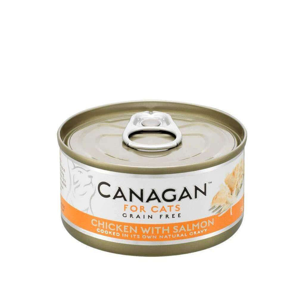 Canagan Chicken With Salmon Can Cat Wet Food 75g-Cat Wet Food-Canagan-Dofos Pet Centre
