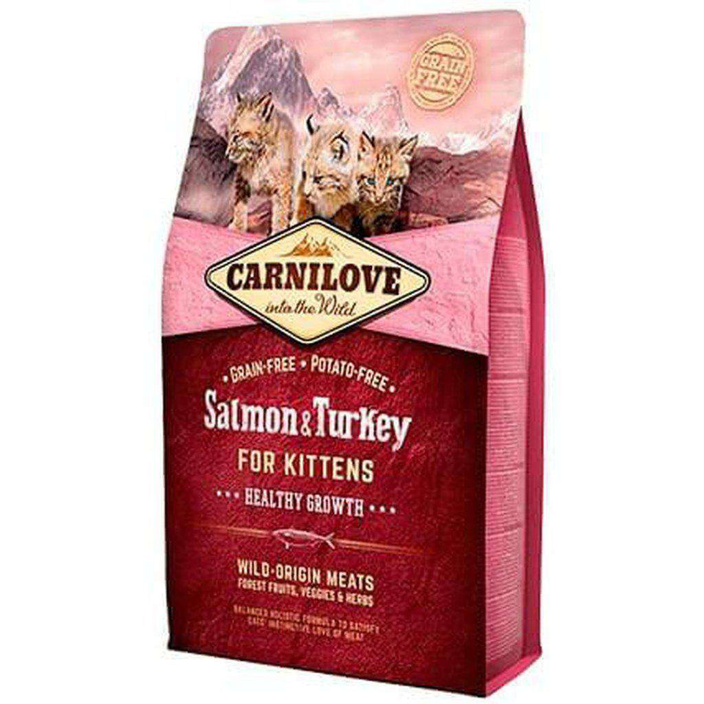 Carnilove Salmon & Turkey Kitten Grain Free Dry Cat Food-Cat Dry Food-Carnilove-2kg-Dofos Pet Centre