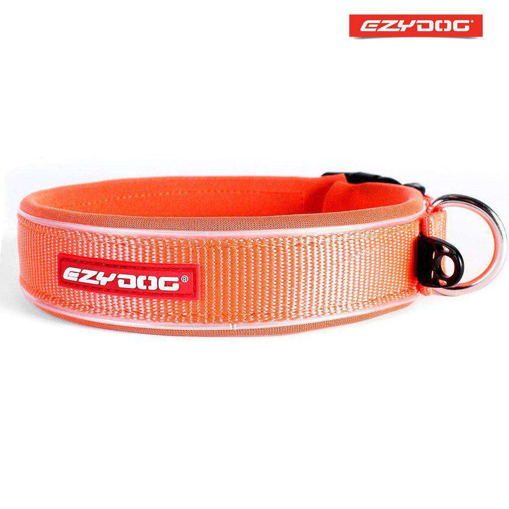 EzyDog Neo Classic Dog Collar- All Colours-Dog Collar-Ezydog-Xs-Orange-Dofos Pet Centre
