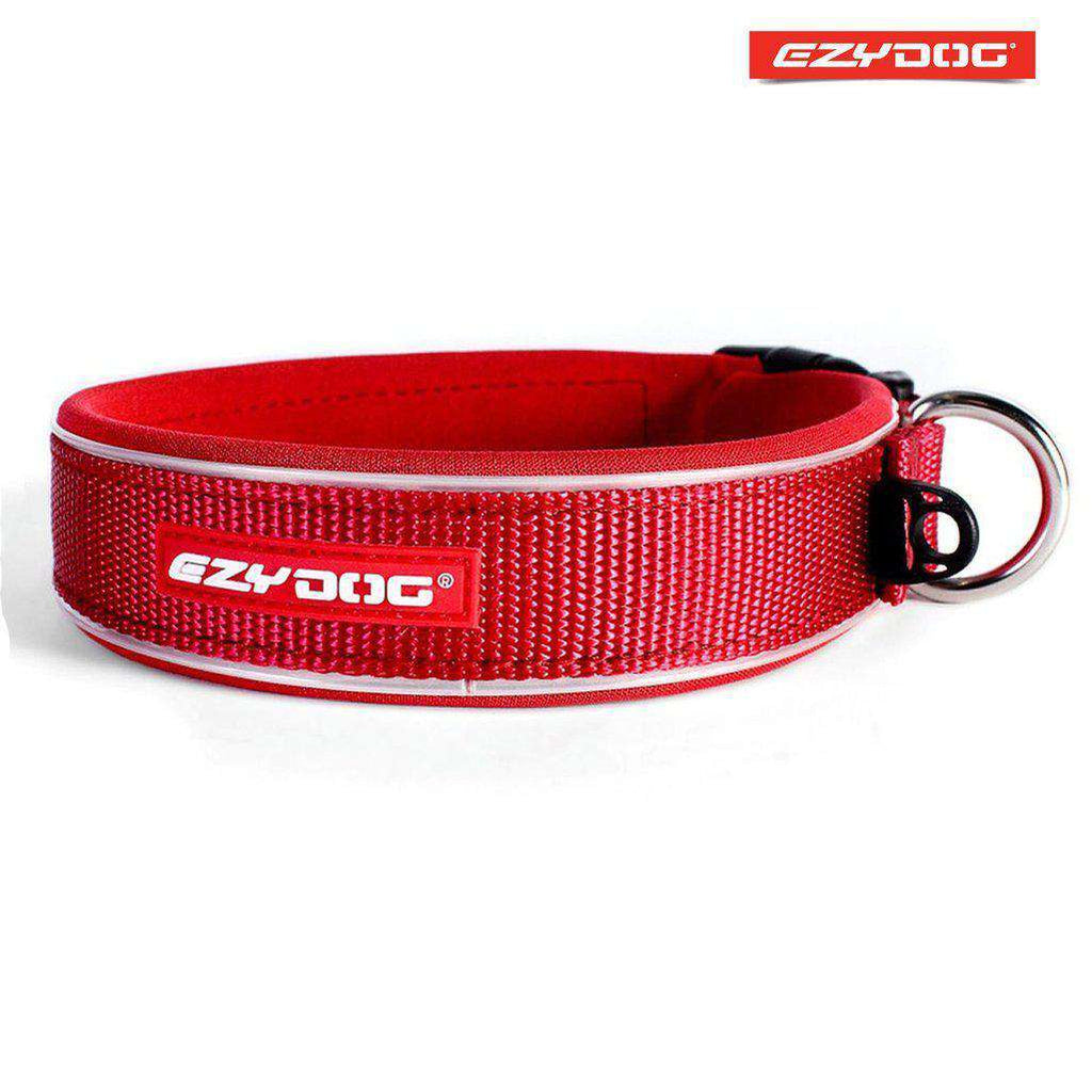 EzyDog Neo Classic Dog Collar- All Colours-Dog Collar-Ezydog-Xs-Red-Dofos Pet Centre