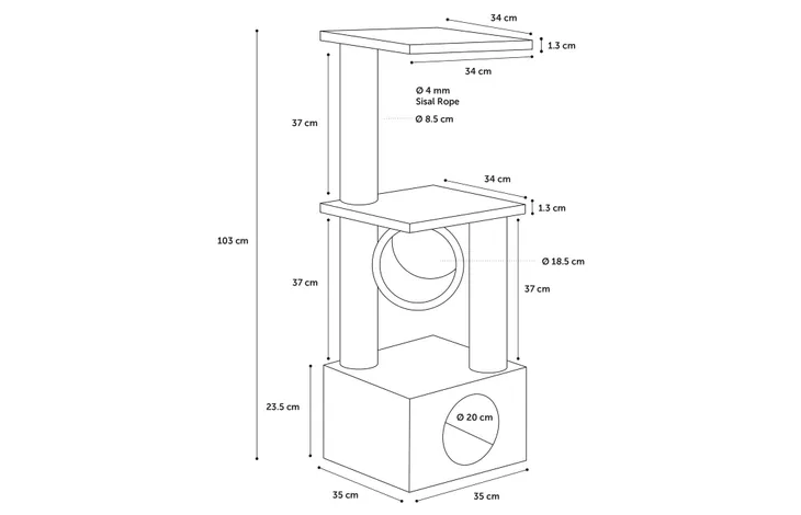 Scratch Pole Baretti