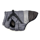 Slate Grey Trio Harness Dog Coat