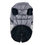 Slate Grey Trio Harness Dog Coat