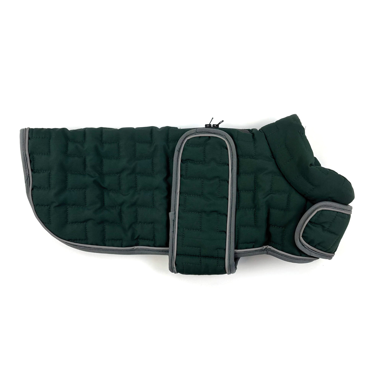 Hunter Green Quilted Classic Dog Coat