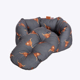 Danish Designs Bramblehorn Highland Cow Luxury Dog Bed