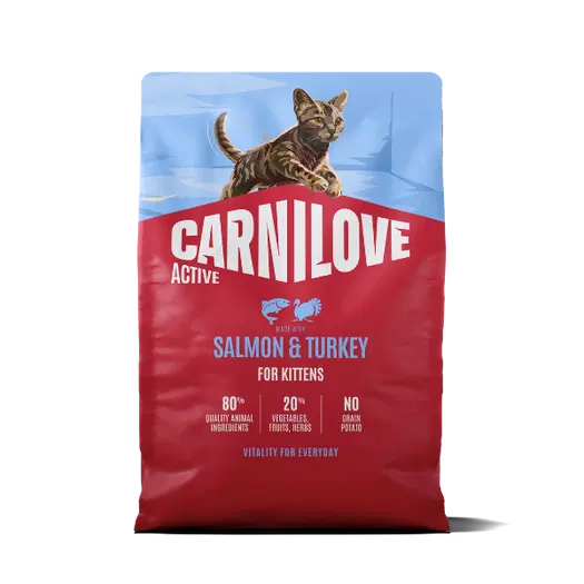 Carnilove Salmon & Turkey Kitten Grain Free Dry Cat Food