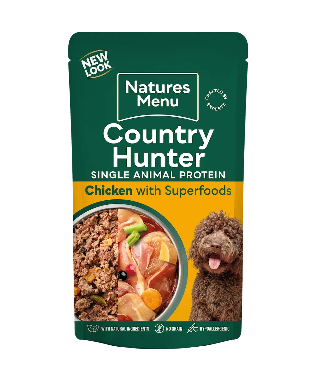 Natures Menu Country Hunter Free Range Chicken Dog Food Pouch