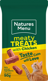 Natures Menu Cat - Chicken Meaty Treats 50g