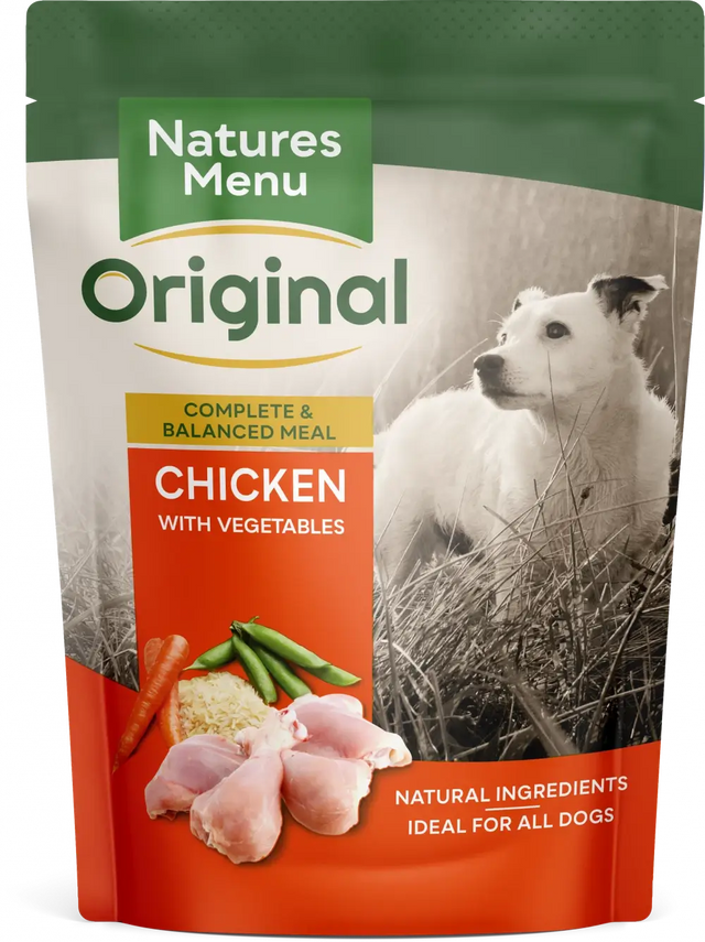 Natures Menu Chicken with Vegetables & Rice Dog Food Pouch 300g