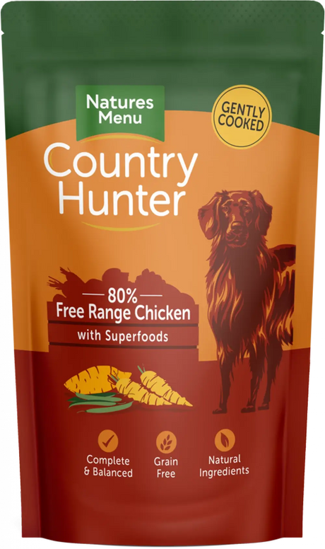 Natures Menu Country Hunter Free Range Chicken Dog Food Pouch