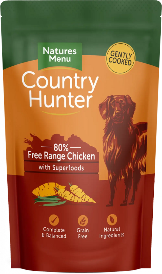 Natures Menu Country Hunter Free Range Chicken Dog Food Pouch