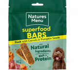 Natures Menu Country Hunter Superfood Bars – Duck with Carrot & Pumpkin Seeds 70g