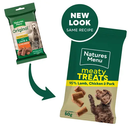 Natures Menu Dog - Lamb Meaty Treats 50g