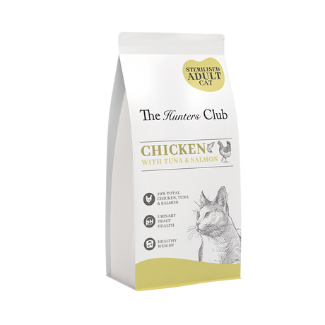 The Hunters Club Connoisseur Cat - Sterilised Adult Cat - Chicken with Tuna & Salmon