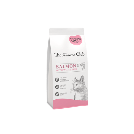 The Hunters Club Connoisseur Cat - Sterilised Adult Cat - Salmon with White Fish