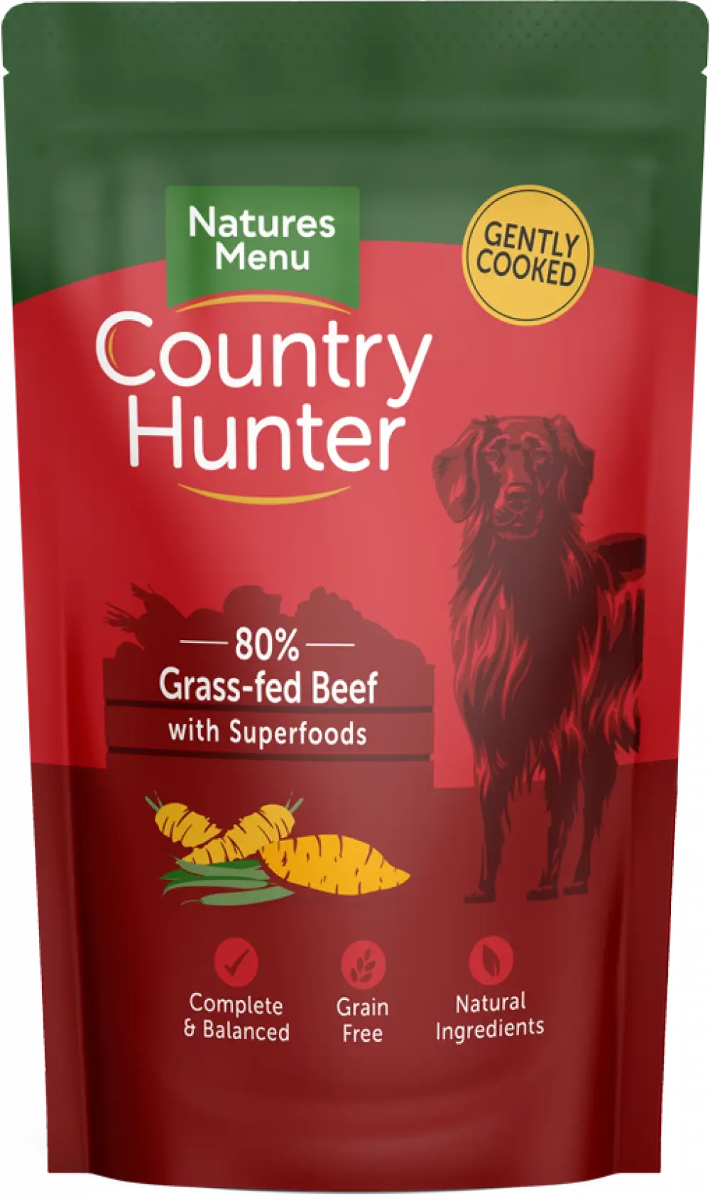 Natures Menu Country Hunter Grass Grazed Beef Dog Food Pouch